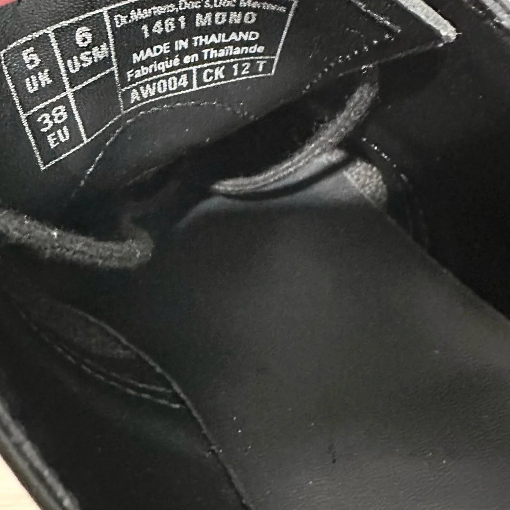 Dr. Martens 1461 Smooth Leather Oxford Shoes In Black Size 6